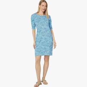 NWT Lilly Pulitzer Belden Pima Cotton Dress in Cumulus Blend Blooming Floral